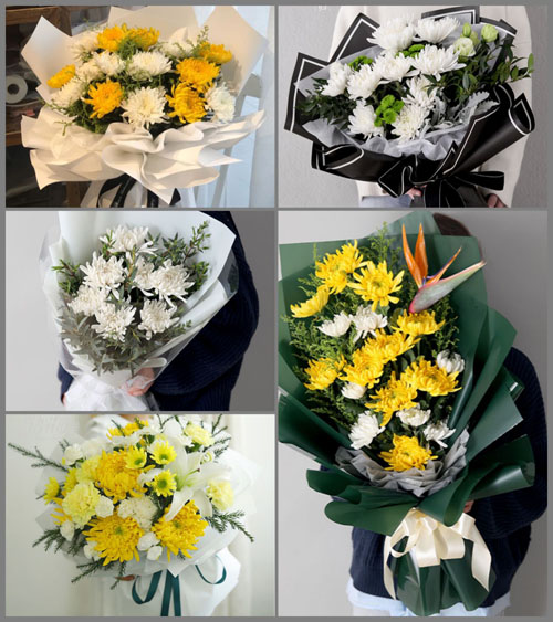 江苏泰州兴化市新垛镇白事花束代送